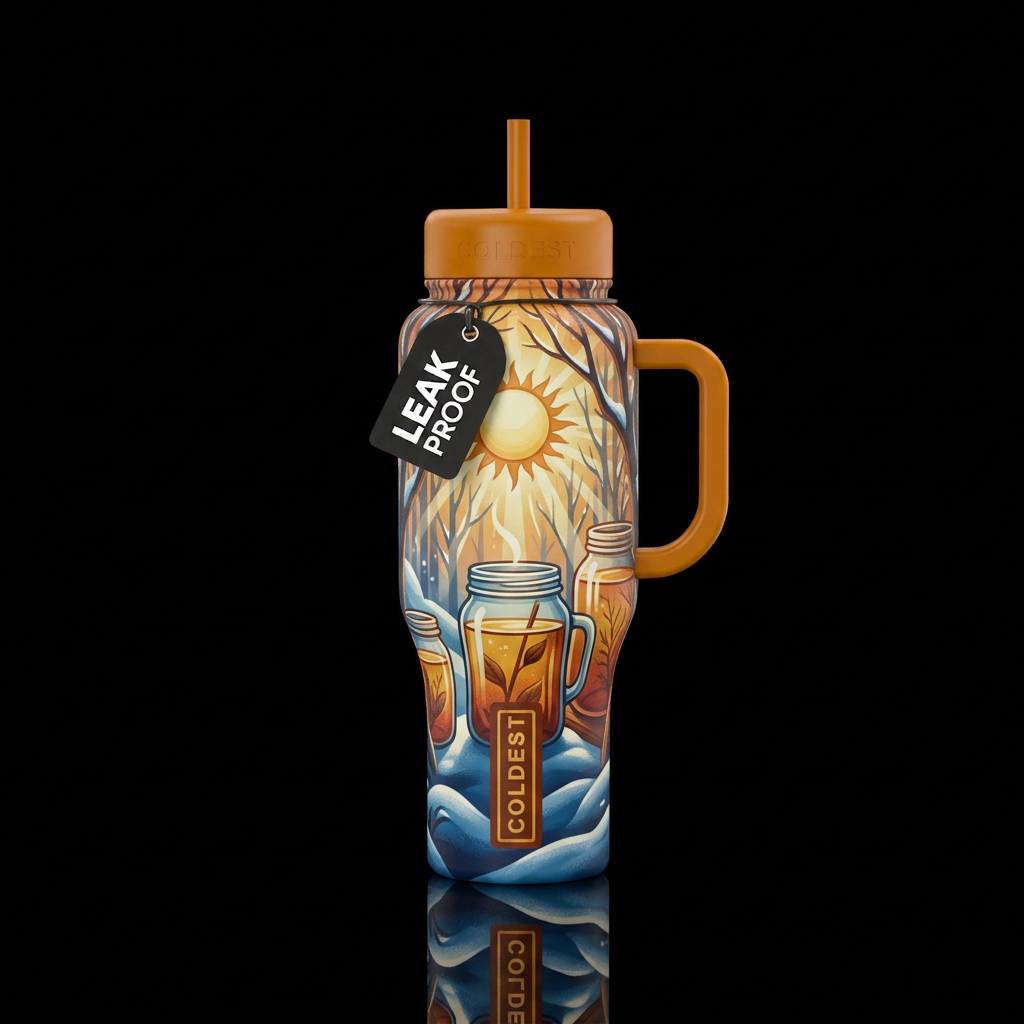 Making suntea in the wintertime water bottle design
