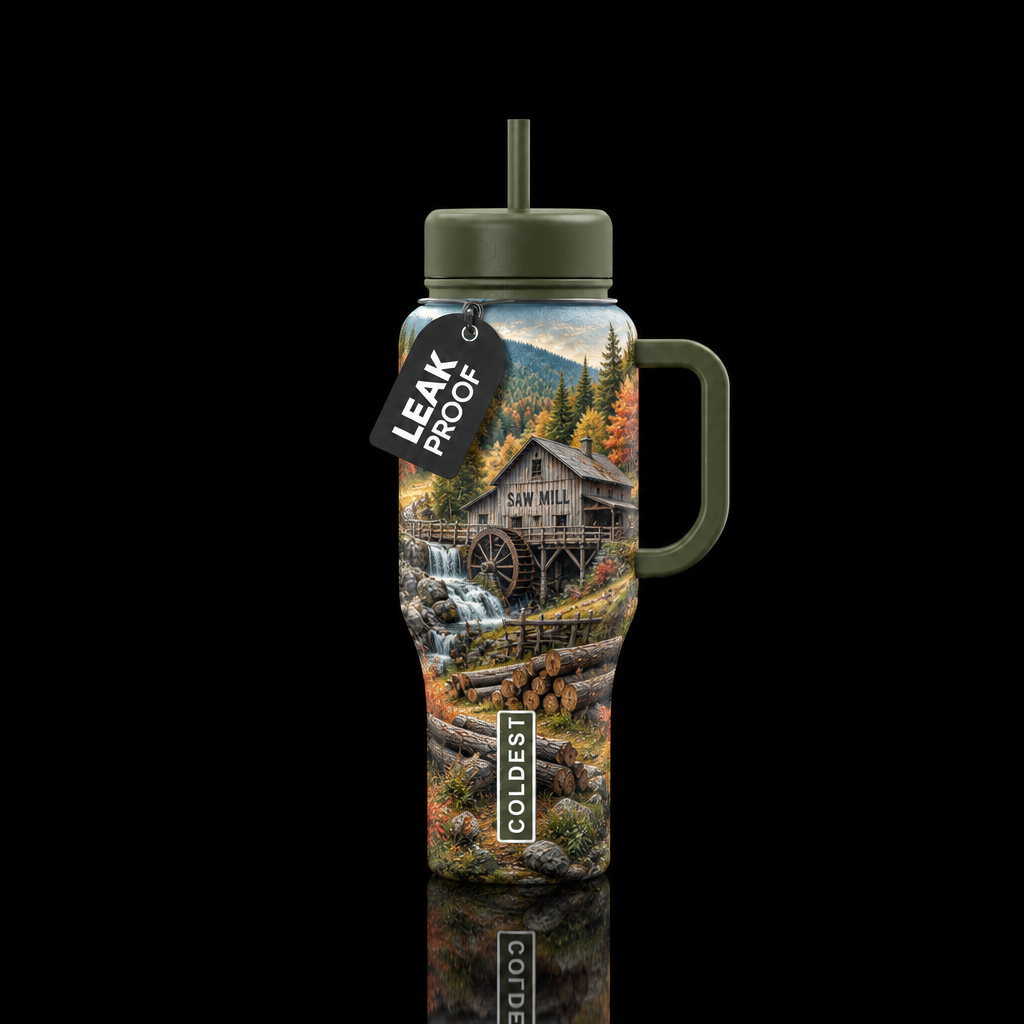 Saw mill water bottle design