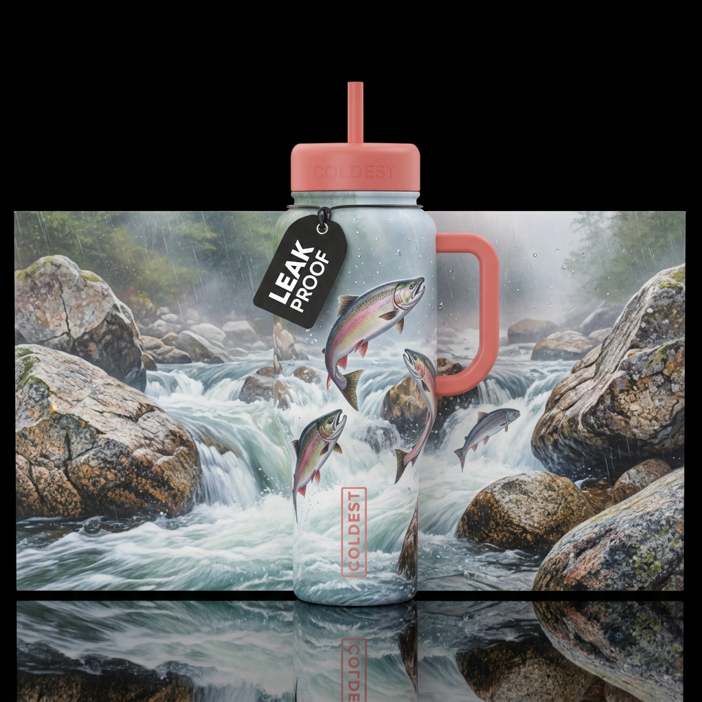 Cascade water bottle design
