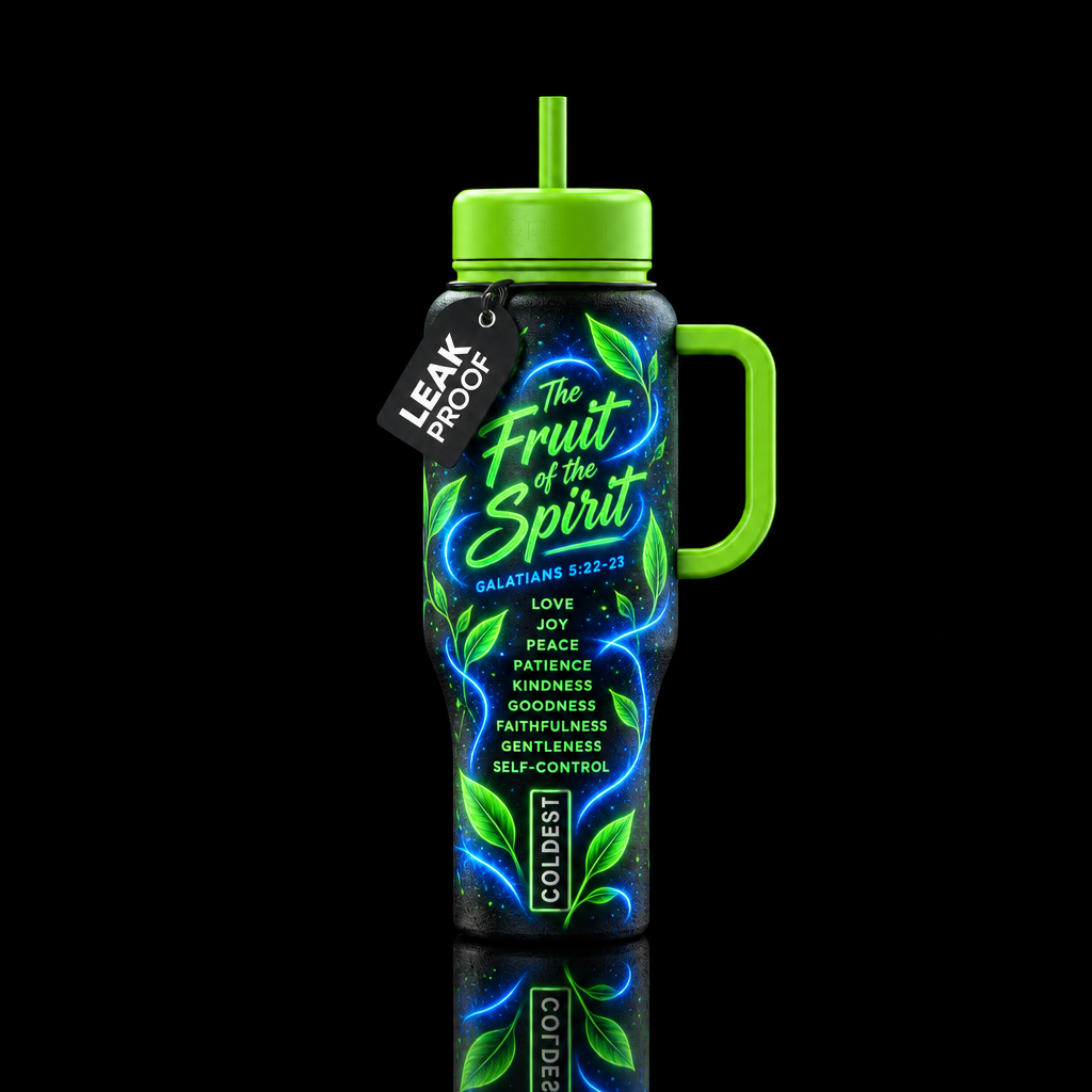 Fruit of the Spirit water bottle design