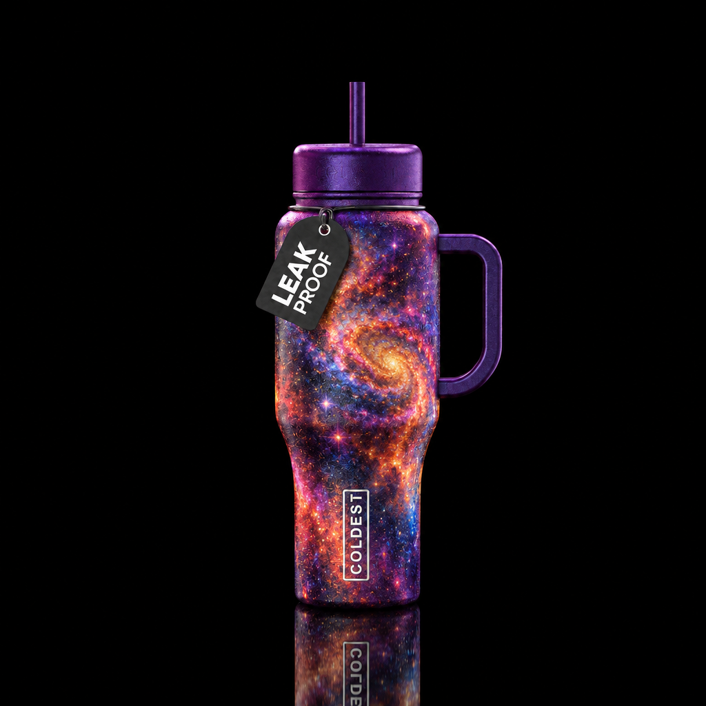 Ethereal fire opal water bottle design