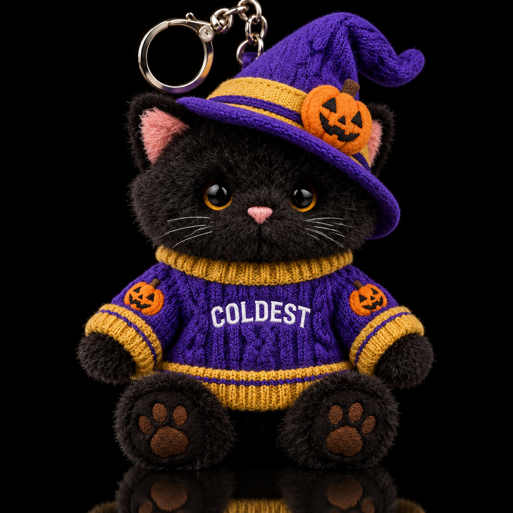 Hallo the Coldest Cat water bottle design