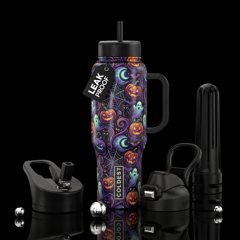 Halloween, dreamy water bottle design