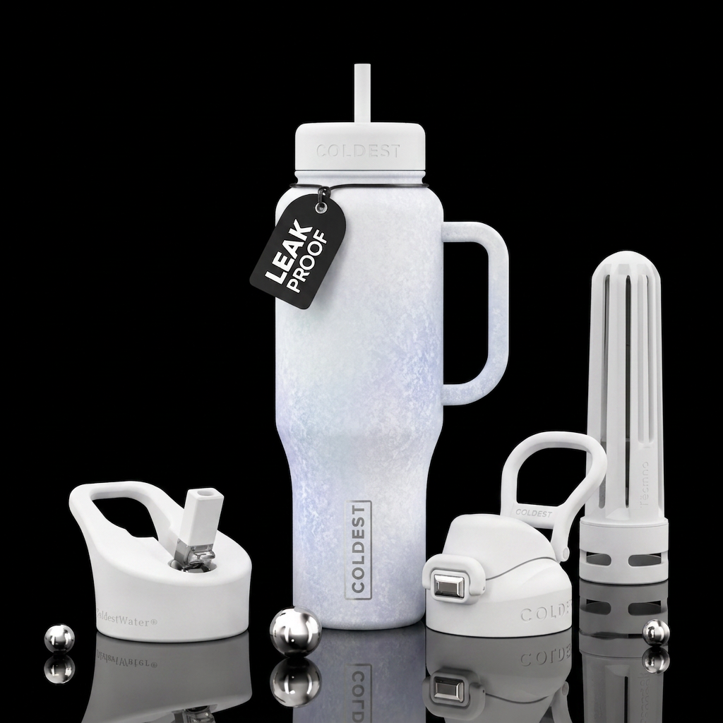 Snowball water bottle design