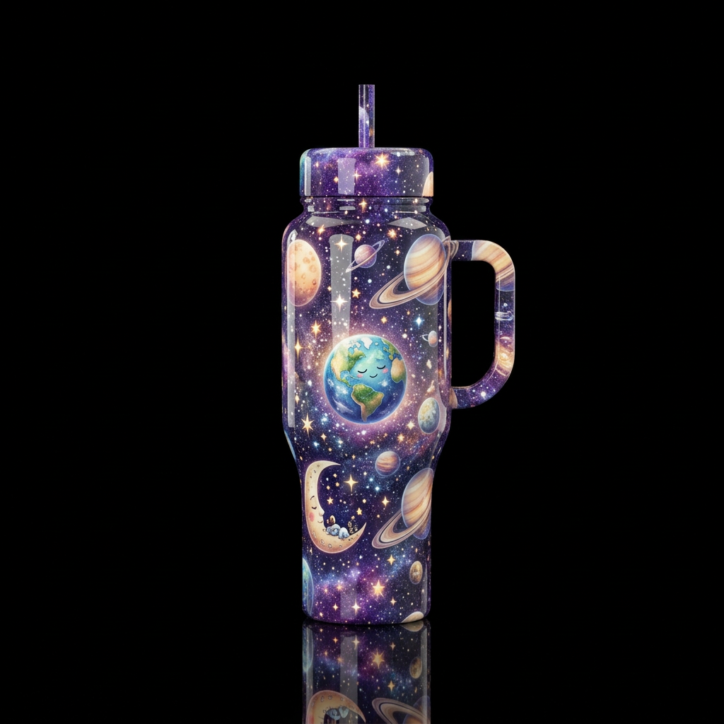 Out of this world water bottle design