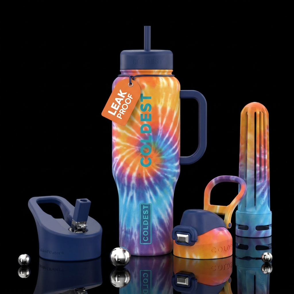 ombre, Tye dye water bottle design