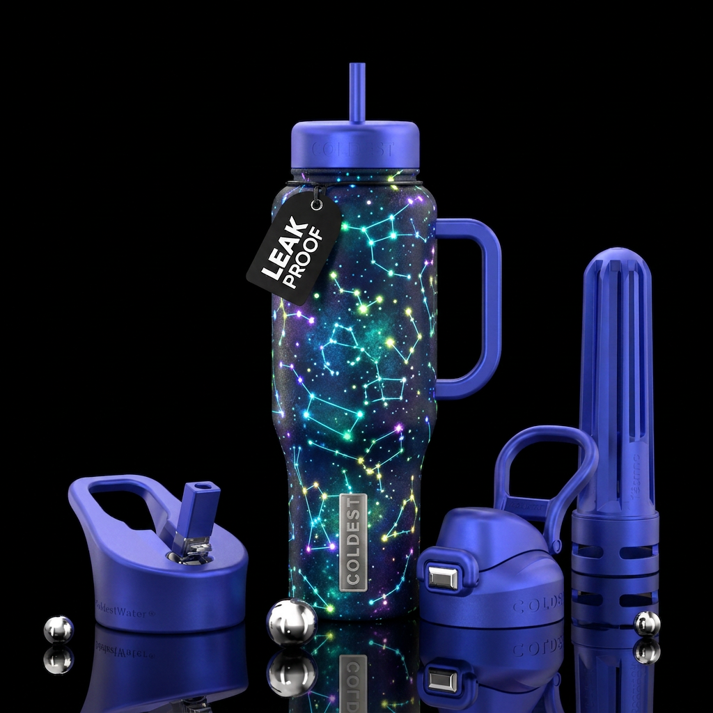 Glow in the dark star consultation, water bottle design