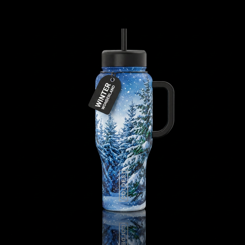 Wonderland water bottle design