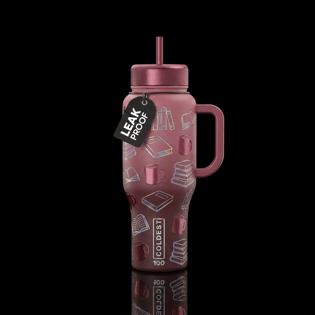 Moonlight Reader water bottle design