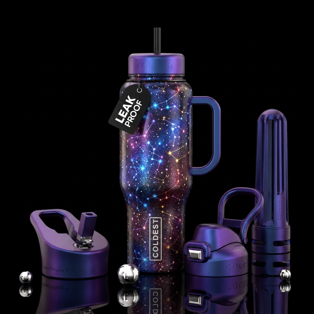 Constellations water bottle design