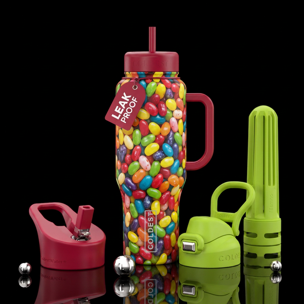 Jellybeans water bottle design