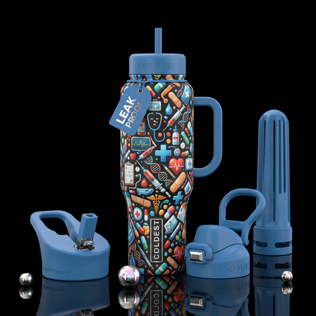 Healthcare water bottle design