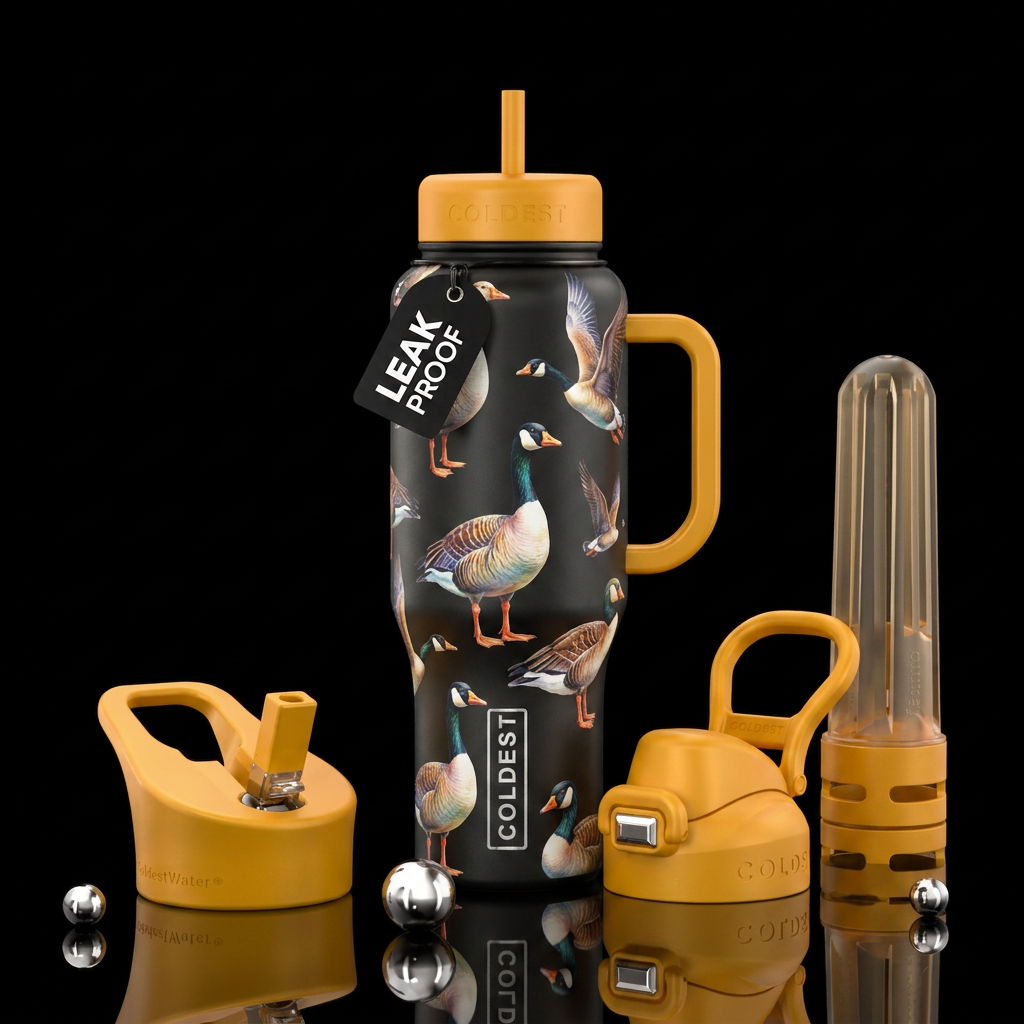 Geese water bottle design