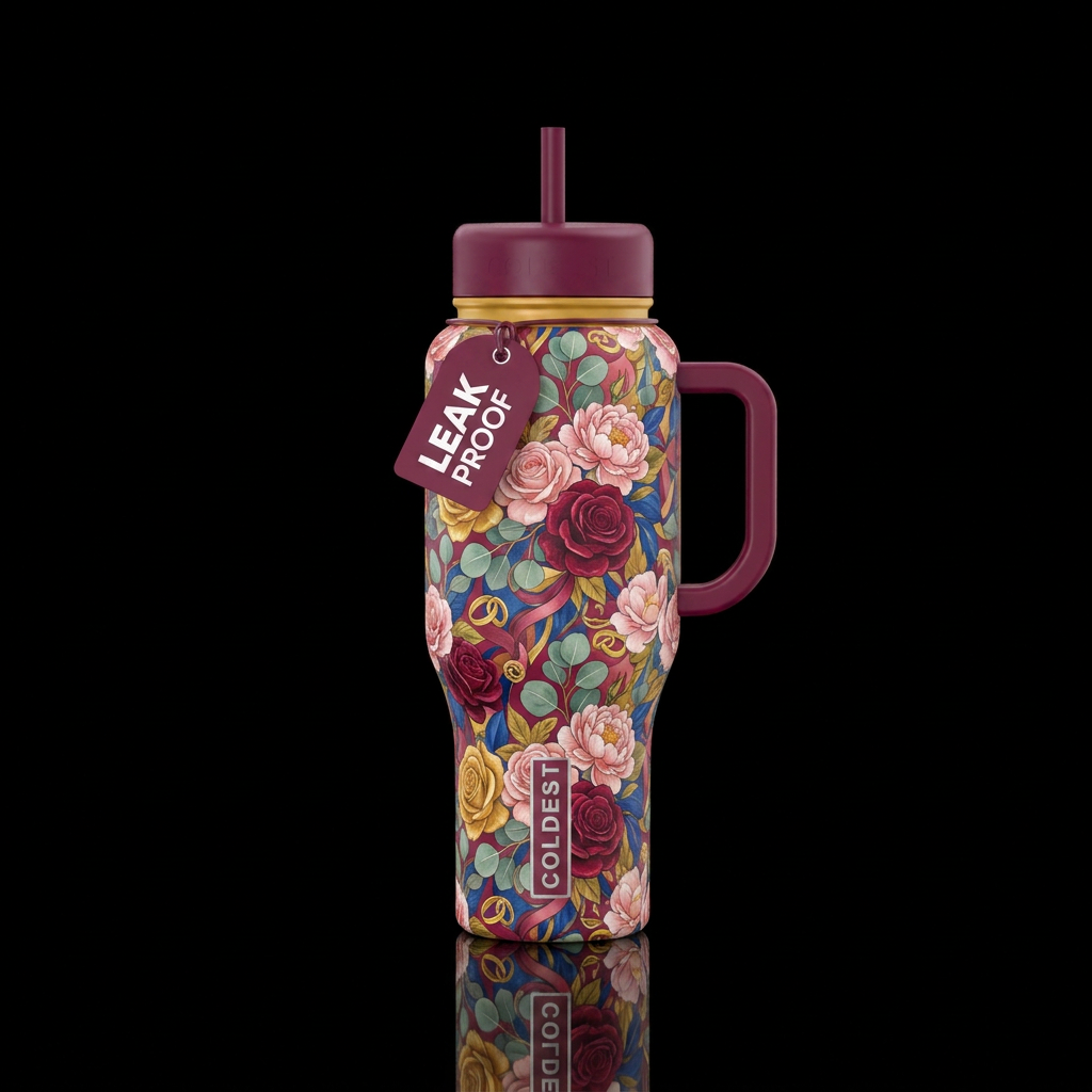 Wedding water bottle design