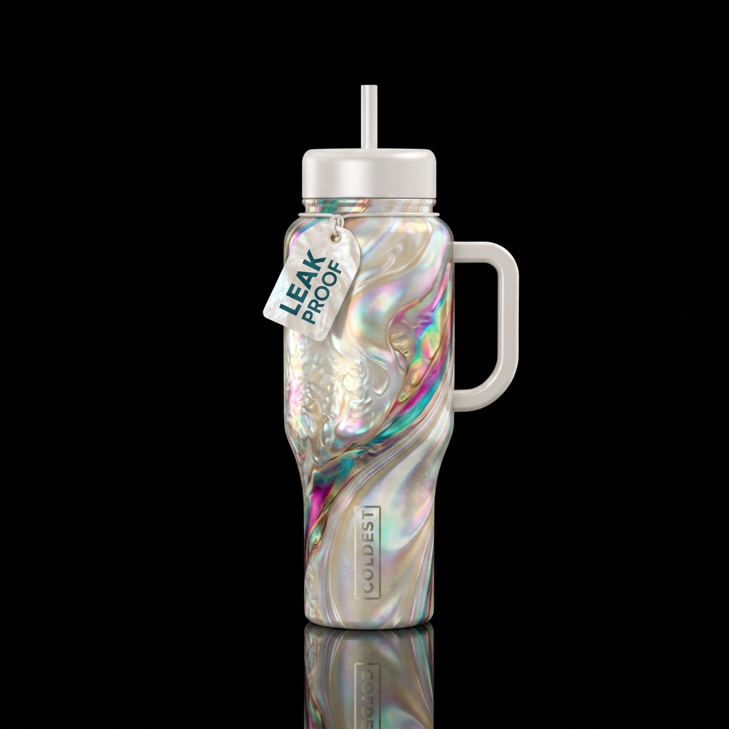 Pearl, art water bottle design