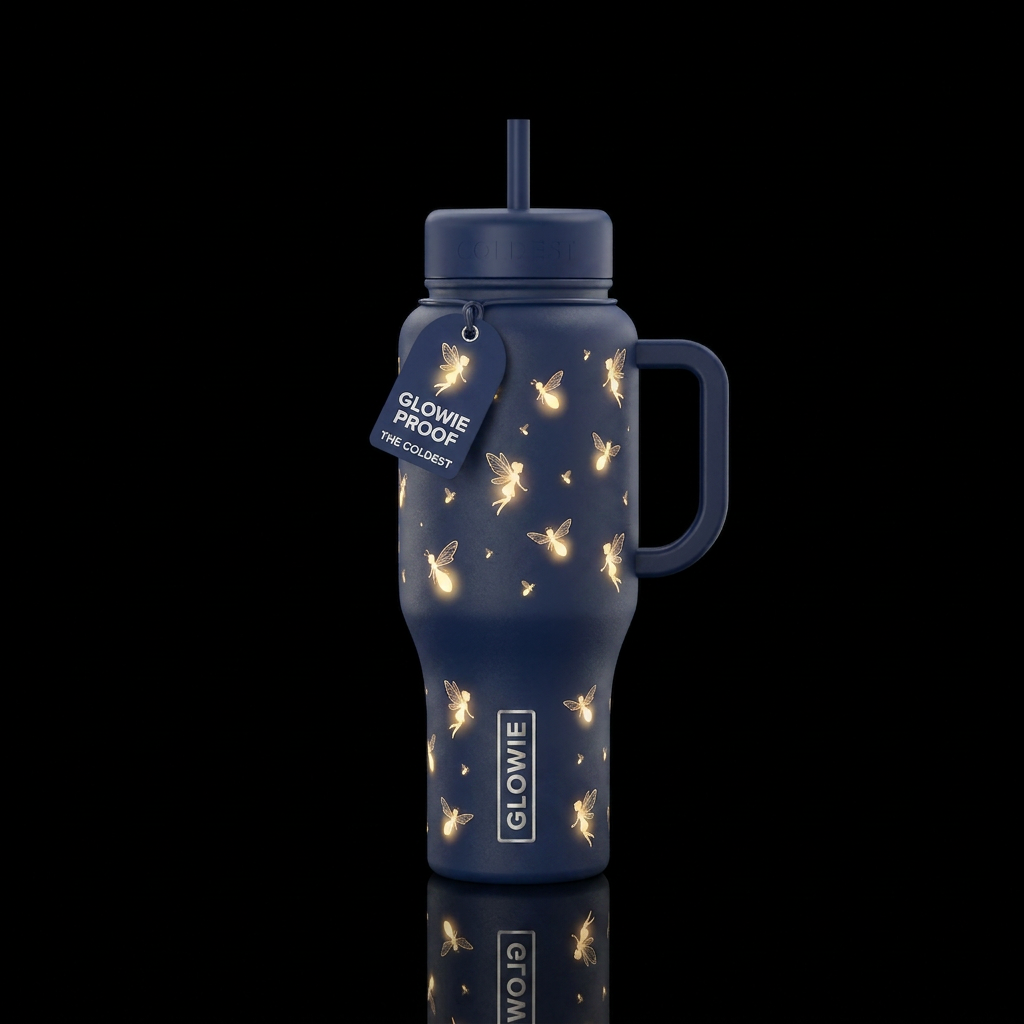 FaerieFlies water bottle design