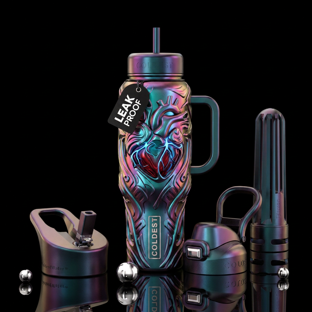 Love Machine ♡☆ water bottle design