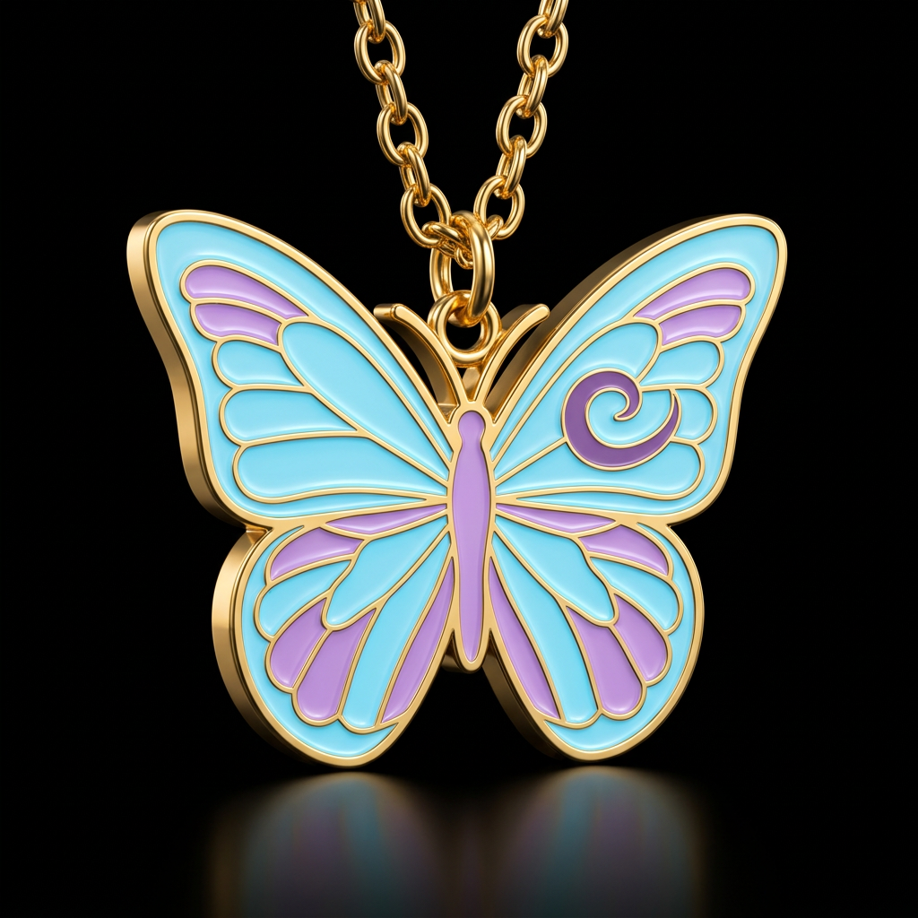 Butterfly water bottle design