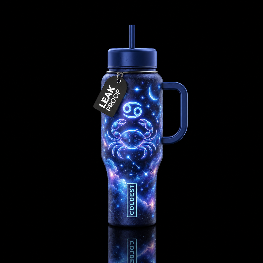 Zodiac Cancer water bottle design