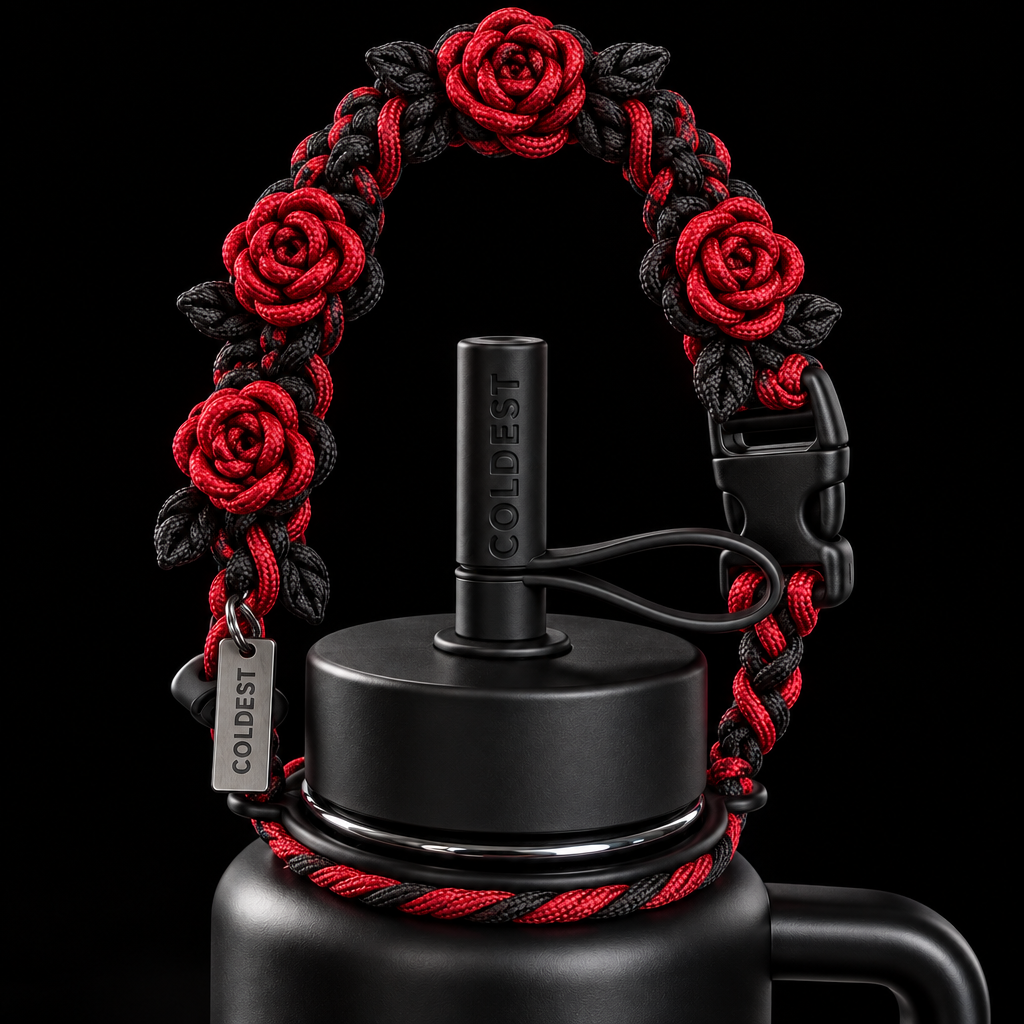 Gothic Roses water bottle design