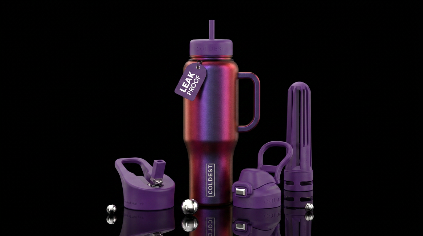 Nova Red water bottle design