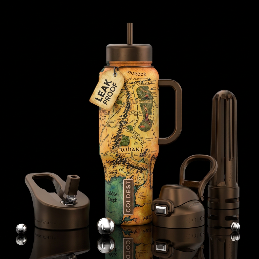 Middle Earth 2 water bottle design