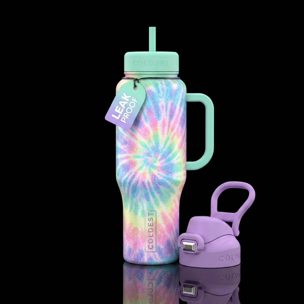 Tie Dye 2 water bottle design