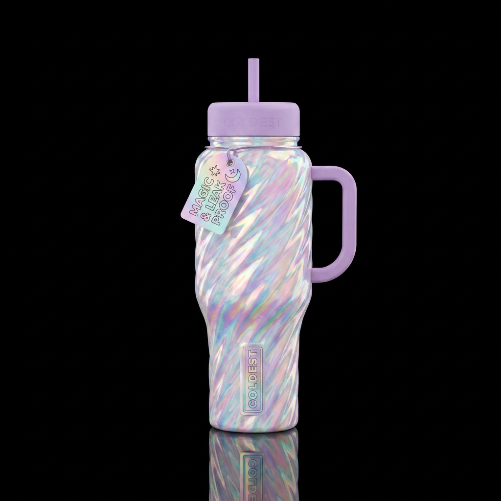 Crystal Opal water bottle design