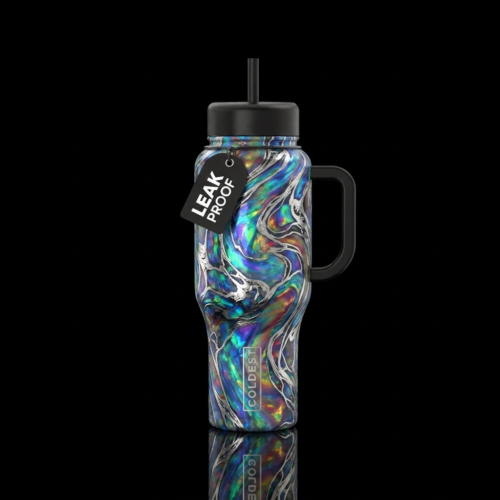 Black Opal water bottle design