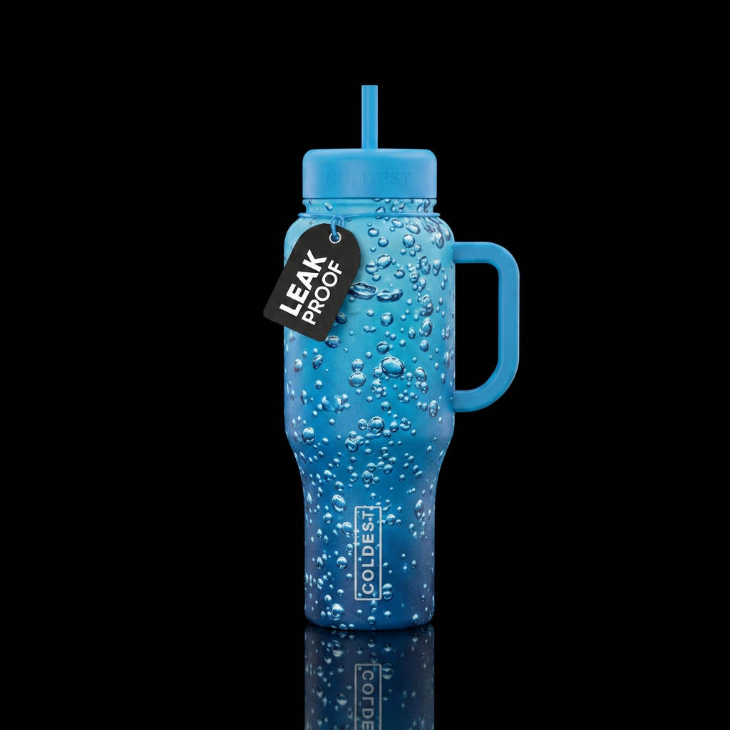 Bubbles water bottle design