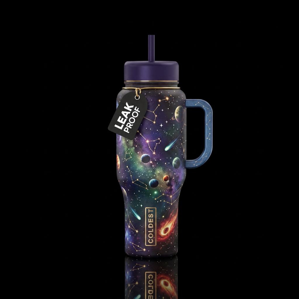 Milky Way water bottle design