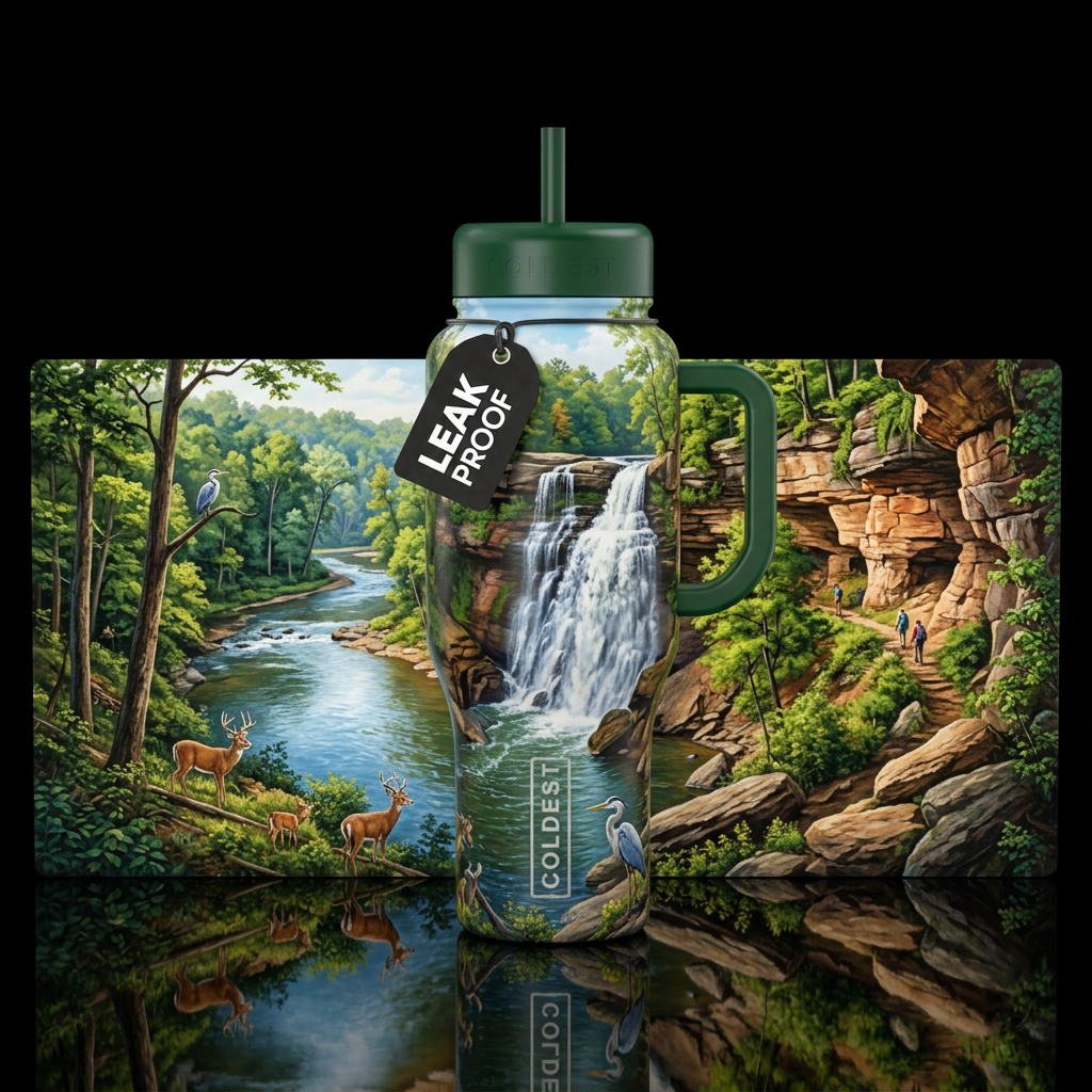 Cuyahoga Valley National Park water bottle design