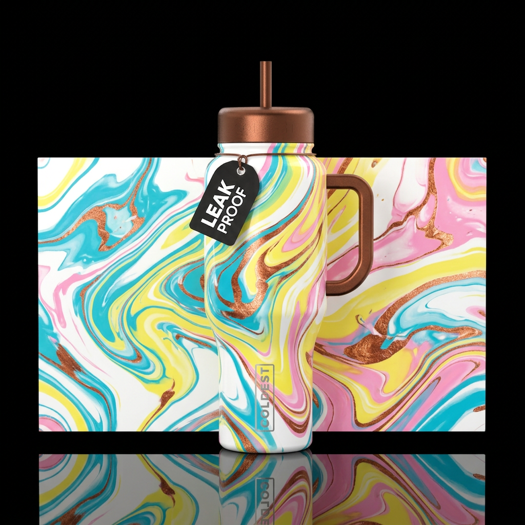 Blow out water bottle design