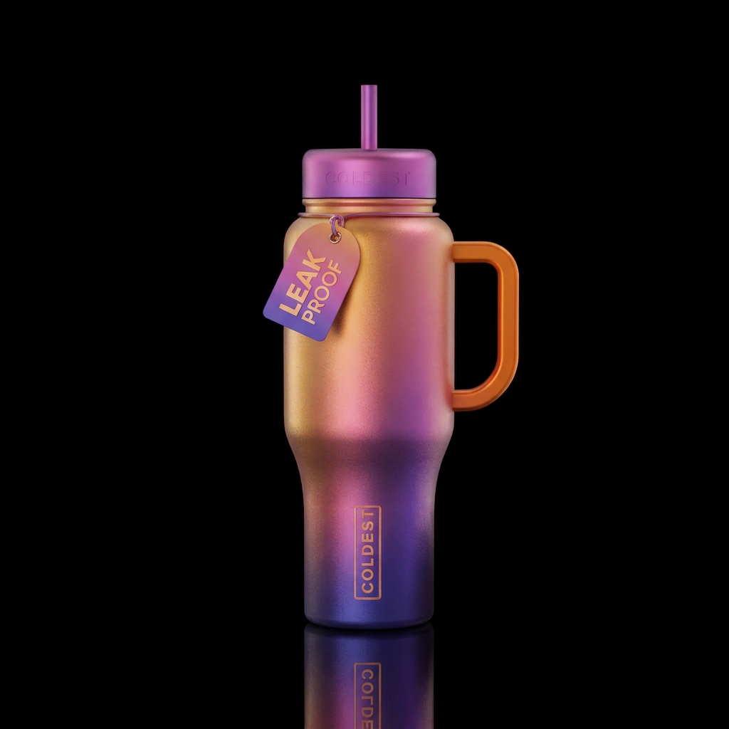 Sunset water bottle design