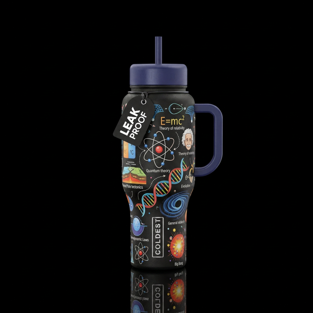 Scientific theories water bottle design