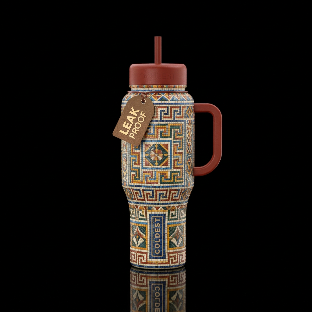 Pompeii water bottle design