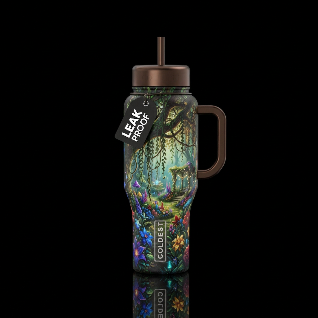 Secret Garden water bottle design