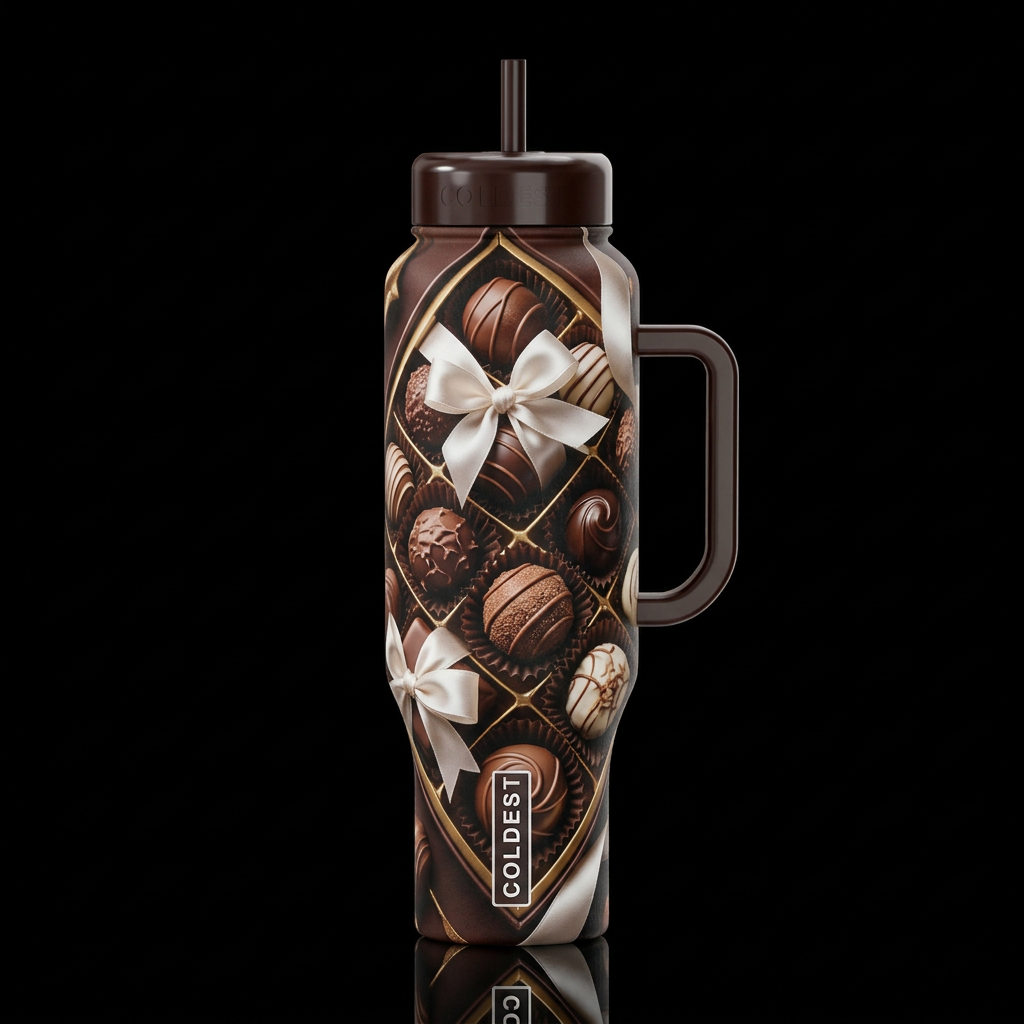 Chocolate water bottle design