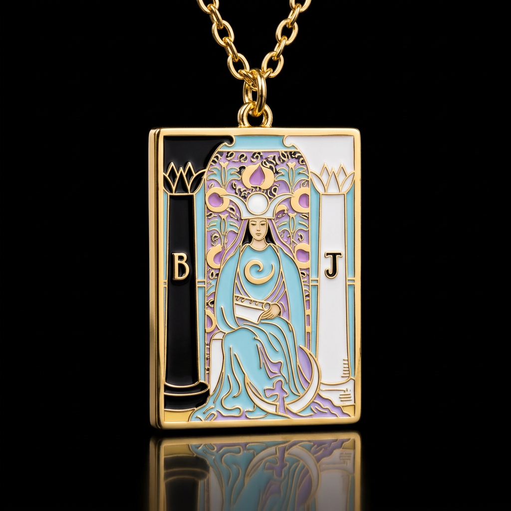 Tarot High Priestess water bottle design