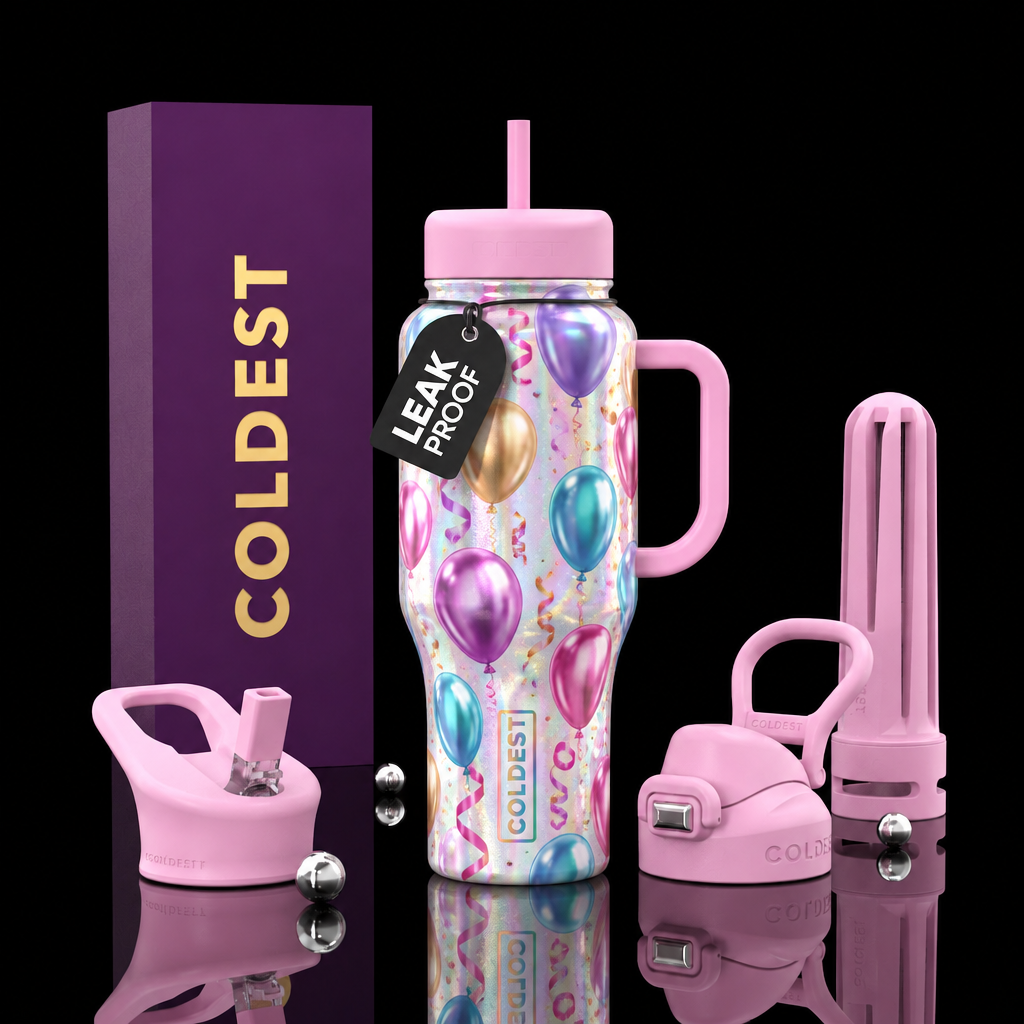 Party Balloons water bottle design
