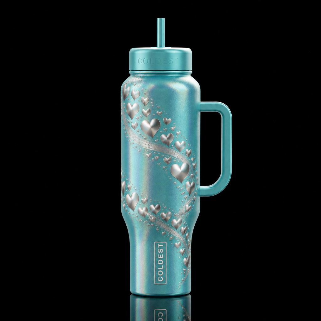 Breakfast with Tiffany water bottle design