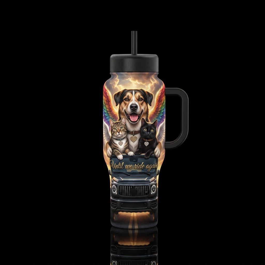 Create a premium pet memorial water bottle design ... water bottle design