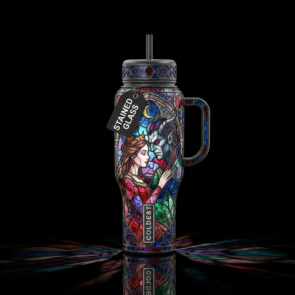 Forbidden Love water bottle design