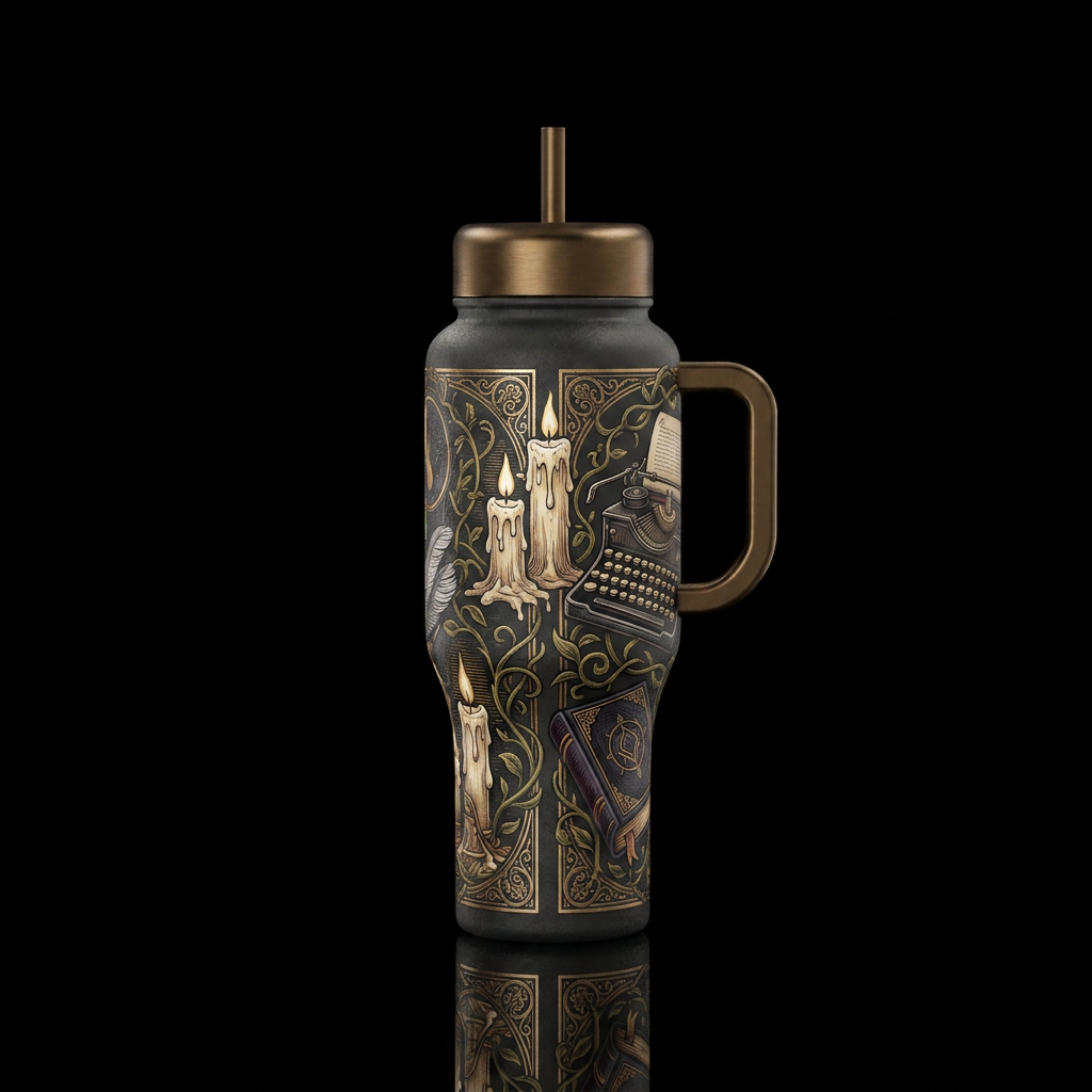Gothic Stationary water bottle design