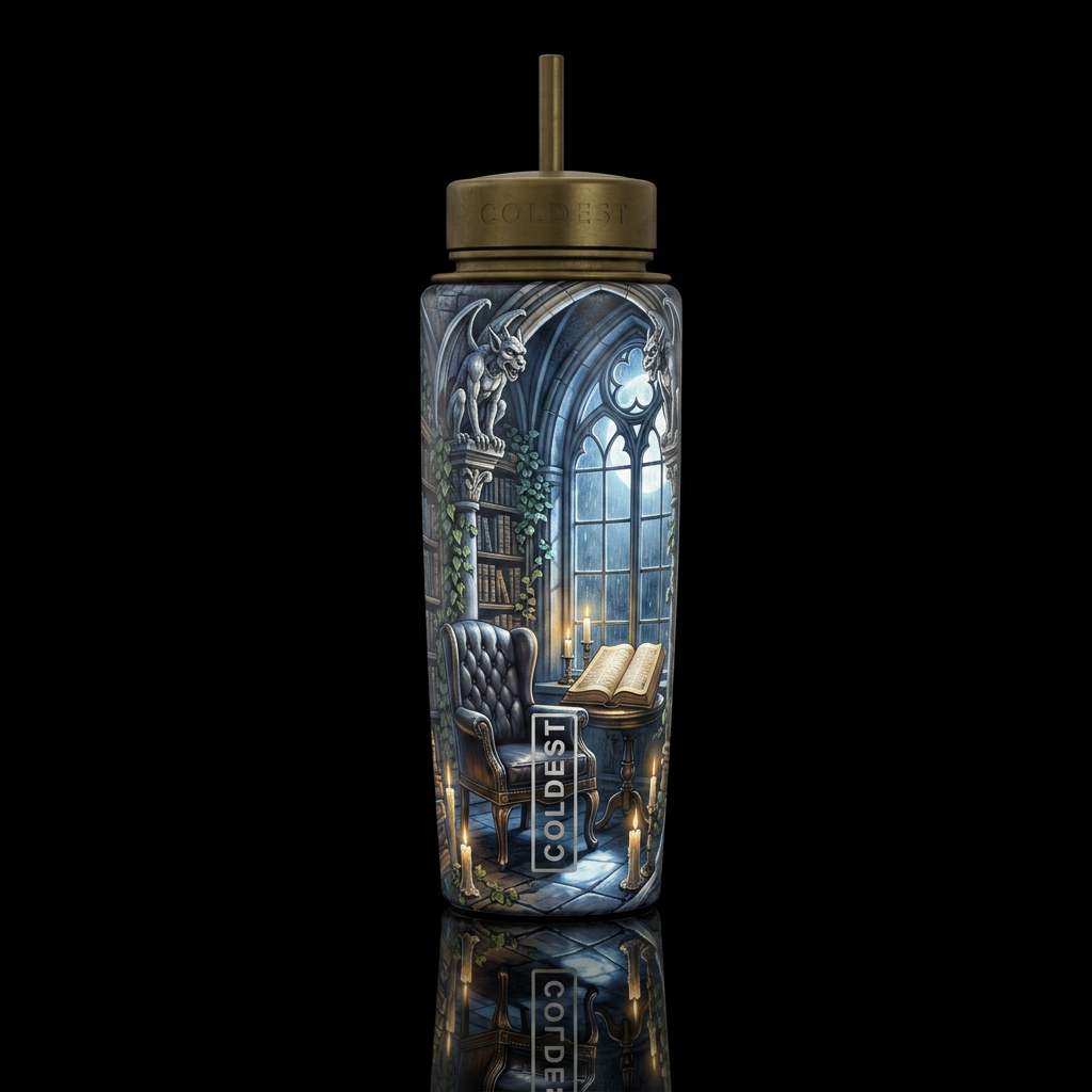 Reader's Cove water bottle design