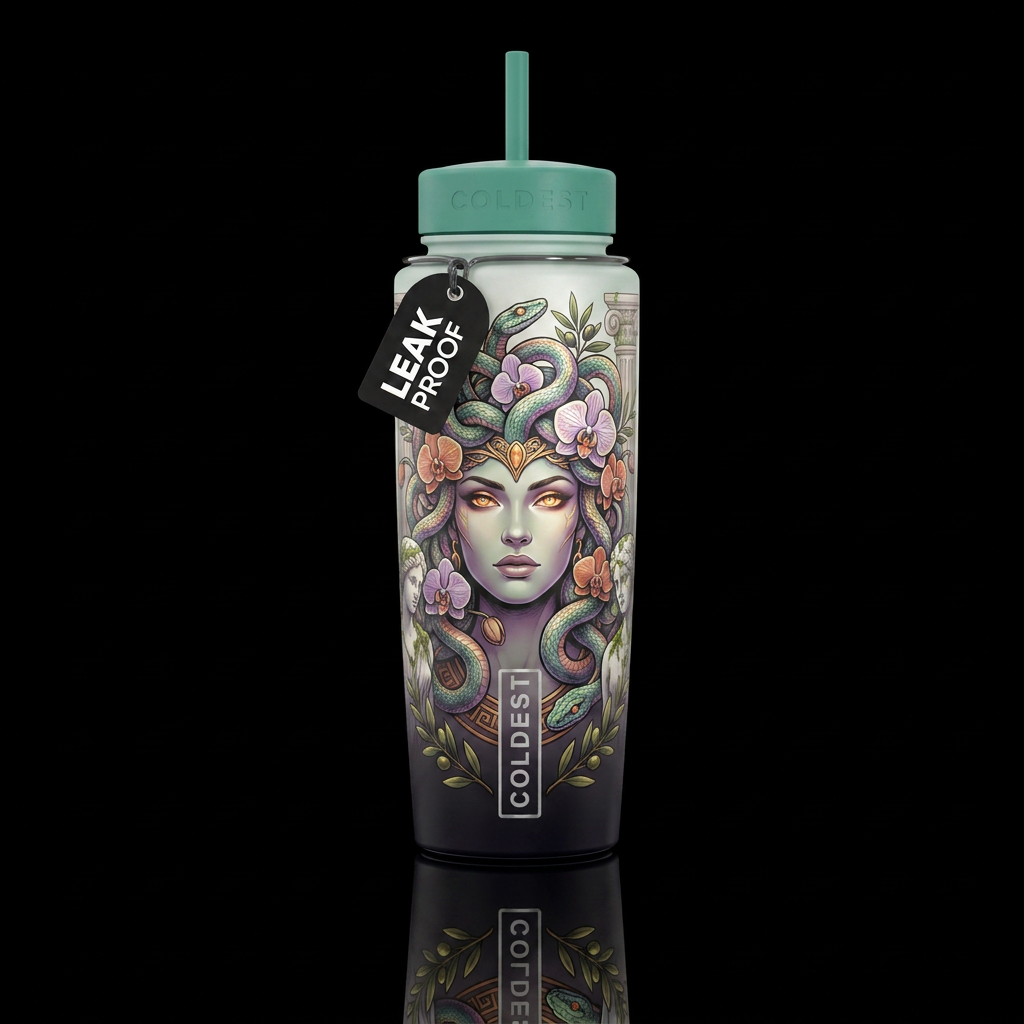 Medusa All Day water bottle design