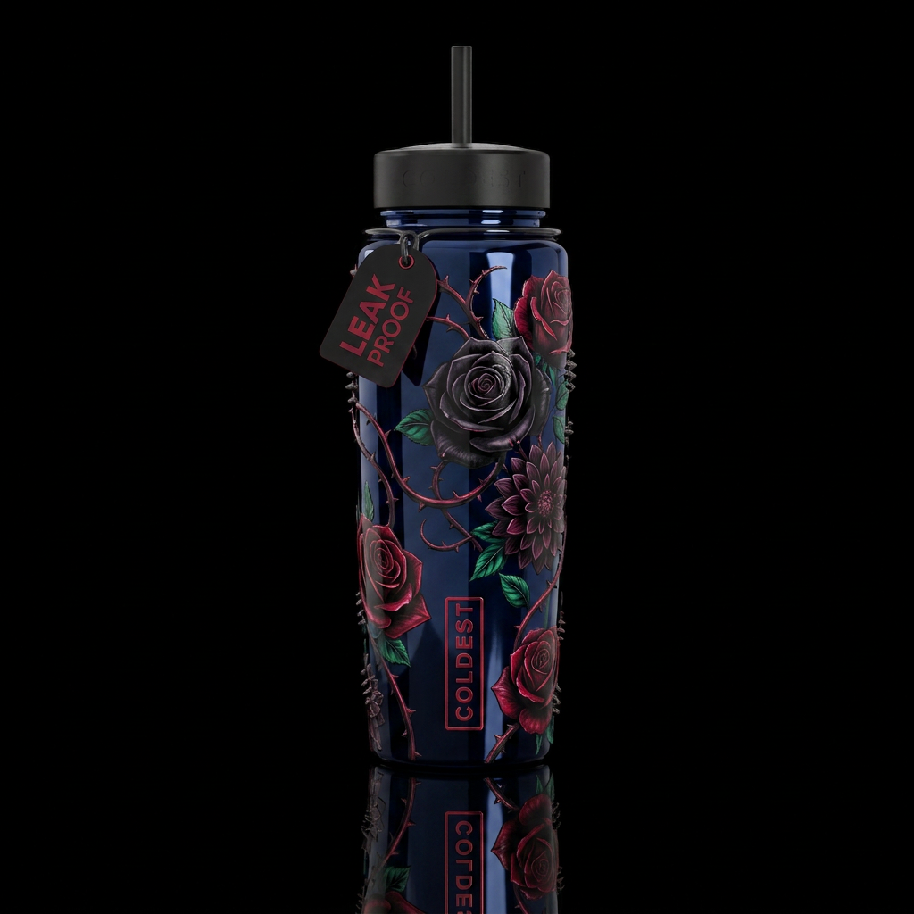 Poison Garden water bottle design