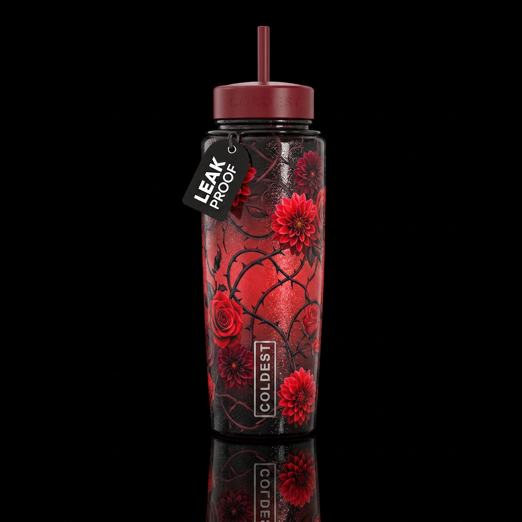 Love of Floral water bottle design