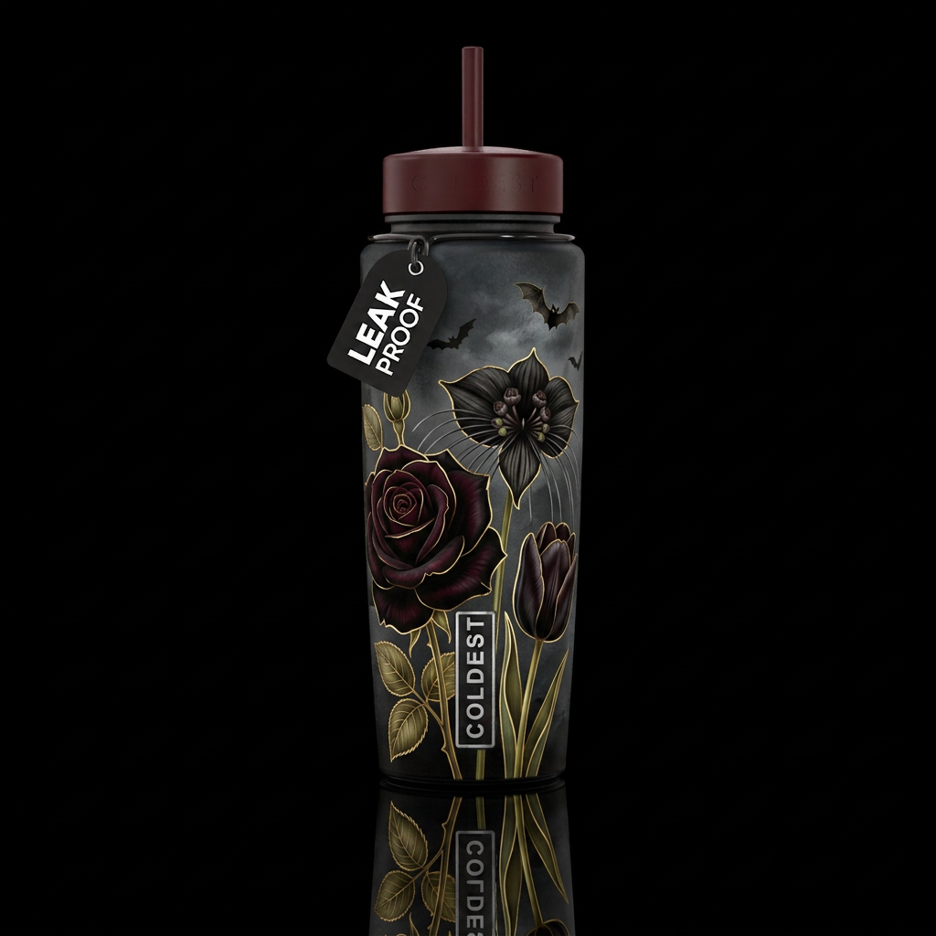 A Gothic Arrangement water bottle design