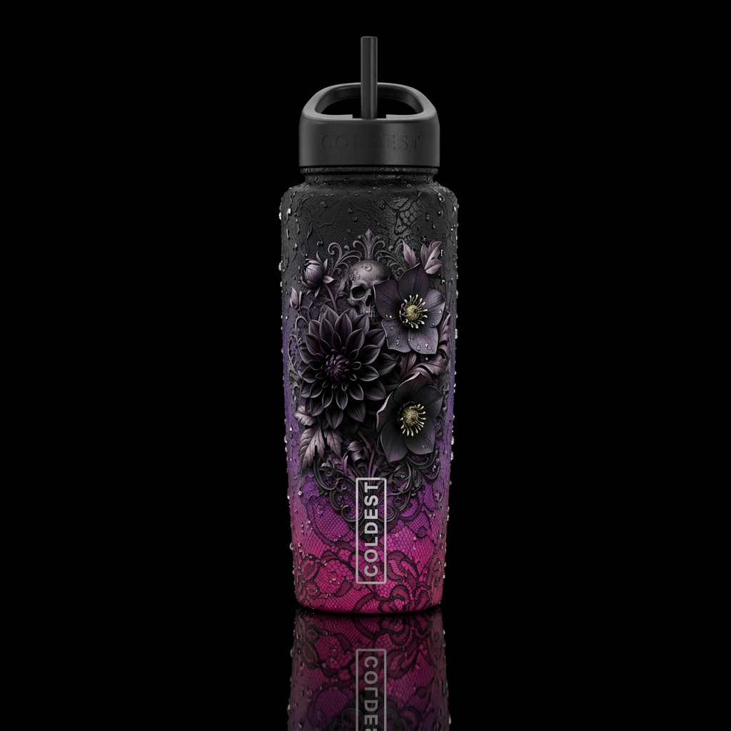 Death Garden water bottle design